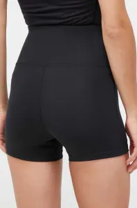 Športové krátke nohavice adidas TERREX Multi dámske, čierna farba, s potlačou, vysoký pás, IB1892
