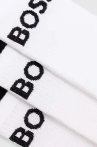 Ponožky BOSS 6-pak pánske, biela farba, 50510168