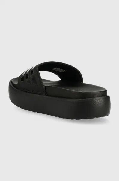 Šľapky adidas  Adilette Platform dámske, čierna farba, na platforme, HQ6179