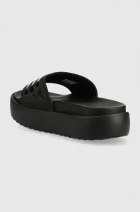 Šľapky adidas  Adilette Platform dámske, čierna farba, na platforme, HQ6179