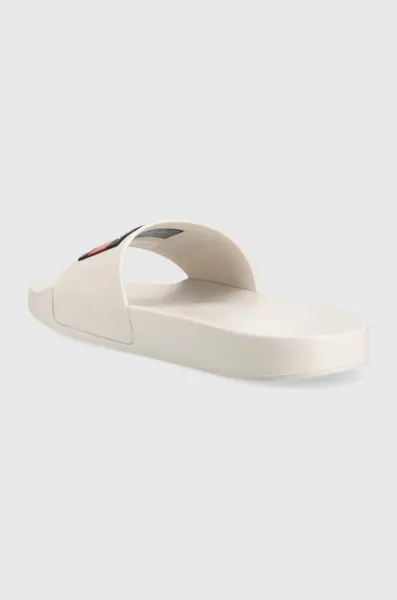 Šľapky Tommy Jeans POOL SLIDE ESS pánske, čierna farba, EM0EM01191
