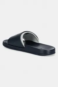 Calvin Klein SLIDE MONOGRAM Pánske šľapky, tmavo modrá, veľkosť