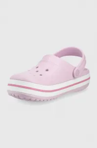 Crocs CROCBAND CLOG K Detská nazúvacia obuv, ružová, veľkosť 33/34