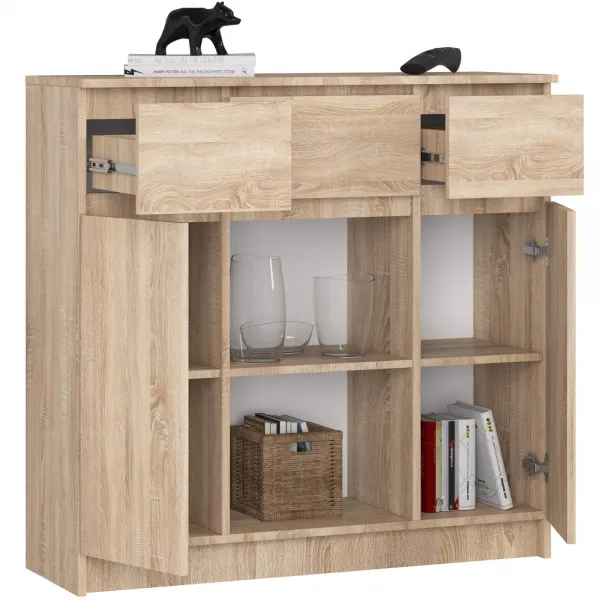 Ak furniture Komoda Baros 101 cm dub sonoma