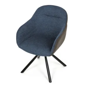 Sada jedálenských stoličiek s vratným mechanizmomDCH-Y1143 BLUE2, 2 ks