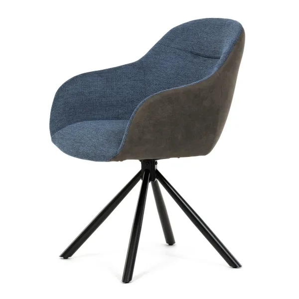 Sada jedálenských stoličiek s vratným mechanizmomDCH-Y1143 BLUE2, 2 ks