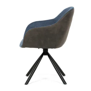 Sada jedálenských stoličiek s vratným mechanizmomDCH-Y1143 BLUE2, 2 ks