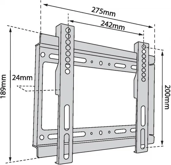 TB TOUCH TB TV wall mount TB-250 up to 42", 40kg max VESA 200x200