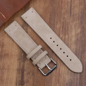 BStrap Suede Leather remienok na Garmin Venu 2, beige (SSG021C0308)