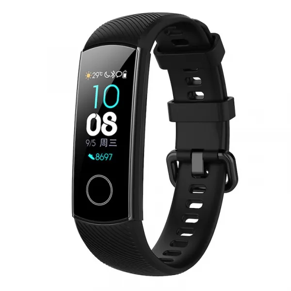 BStrap Silicone Line remienok na Honor Band 4, black (SHO001C01)