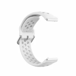 NEOGO SmartWatch Glam / Glam 2 Silicone Dots remienok, White (SGA007C0201)