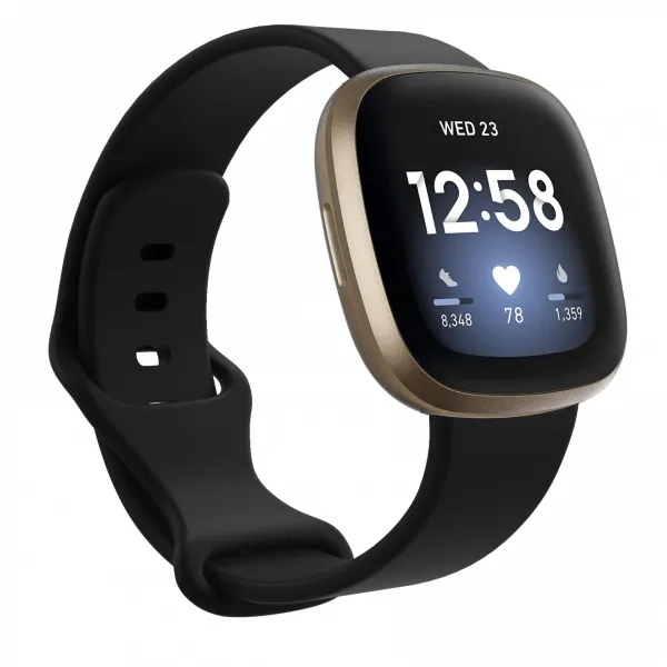 BStrap Silicone (Large) remienok na Fitbit Versa 3, black (SFI013C01)
