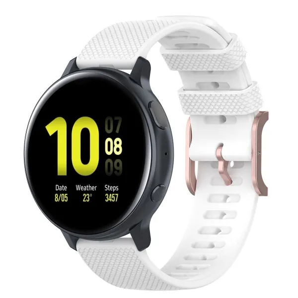 BStrap Silicone Rain remienok na Garmin Vivoactive 5, white