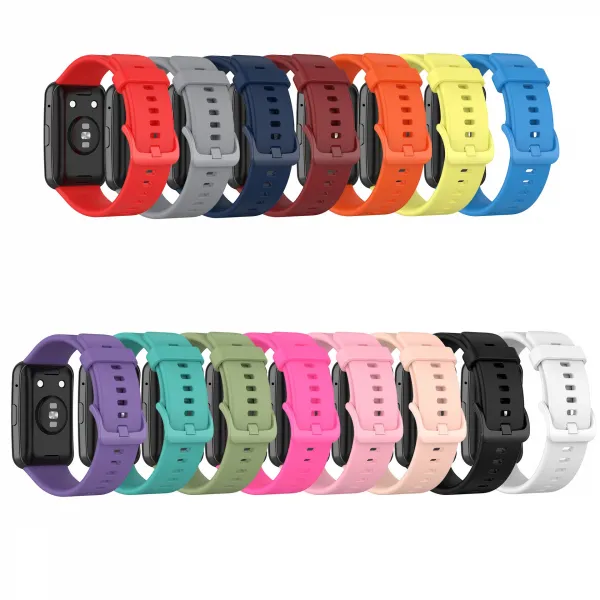 BStrap Silicone remienok na Huawei Watch Fit, white (SHU005C02)