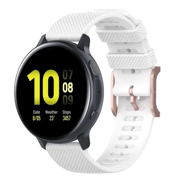 BStrap Silicone Rain remienok na Garmin Venu 2 Plus, white (SSG014C0209)