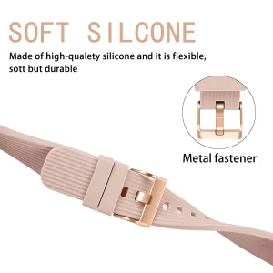 BStrap Silicone Line (Small) remienok na Garmin Vivoactive 5, apricot