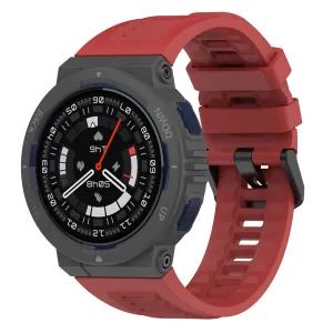 BStrap Silicone remienok na Xiaomi Amazfit Active Edge, red