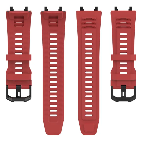 BStrap Silicone remienok na Xiaomi Amazfit Active Edge, red