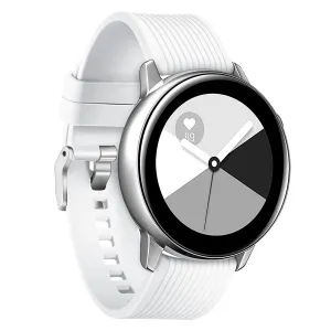 BStrap Silicone Line (Large) remienok na Garmin Vivoactive 5, white