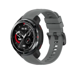 BStrap Silicone remienok na Honor Watch GS Pro, dark gray (SHO002C06)