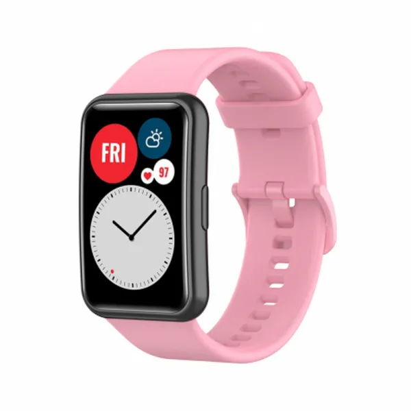 BStrap Silicone remienok na Huawei Watch Fit, light pink (SHU005C07)