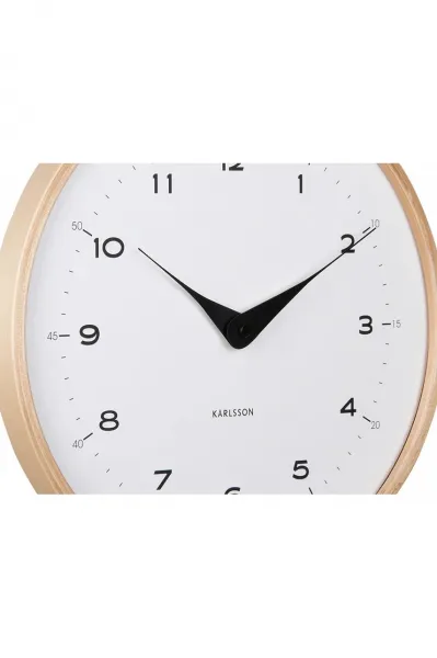 Dizajnové nástenné hodiny Karlsson 5995WH biele,priemer 30 cm