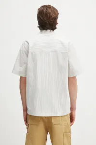 Norse Project Mads Poplin Stripe SS "Ecru" (N40-0831-0957)