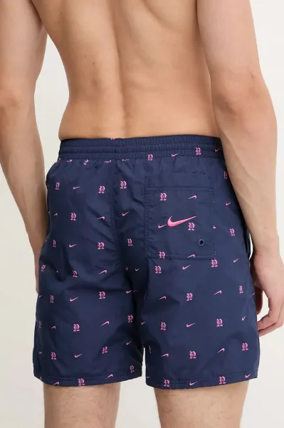 Nike GOTHIC LUX LETTER Pánske plavecké šortky, tmavo modrá, veľkosť