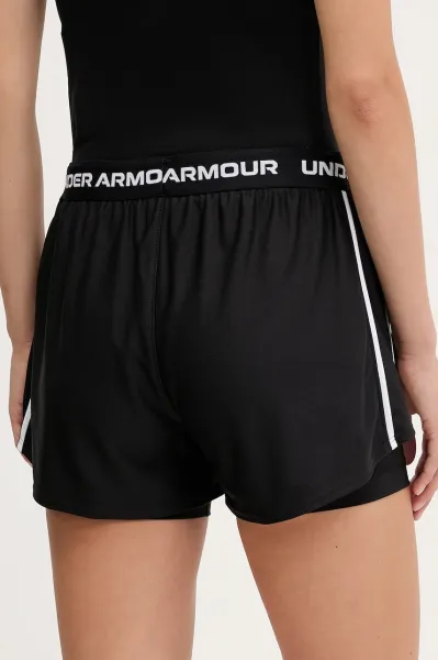 Dámske tréningové kraťasy UNDER ARMOUR Tech Play Up 2in1 Shorts-BLK