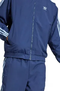 Bunda adidas Originals Firebird Tracktop pánska, tmavomodrá farba, prechodná, JP1253