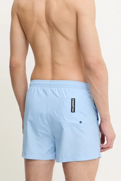 Plavky Karl Lagerfeld Karl Logo Short Boardshorts Placid Blue