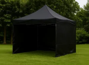 JAKS Nožnicový stan hliníkový HEX40L 3 x 3 m čierny