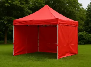 JAKS Nožnicový stan hliníkový HEX40L 3 x 3 m červený