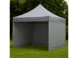 JAKS Nožnicový stan hliníkový HEX40L 3 x 3 m šedý