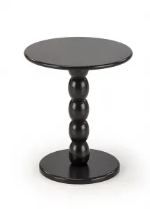 HALMAR Odkládací stolek Cirilla 40 cm z masivu černý