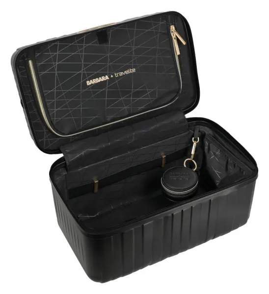 Kufrík na kozmetiku Travelite BARBARA Novelty Beauty Case Black