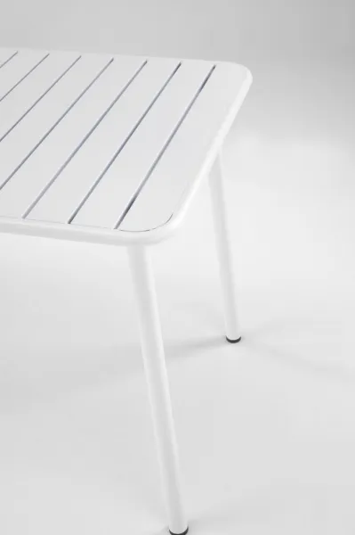 HALMAR Kovový záhradný stôl Bosco 140 cm biely