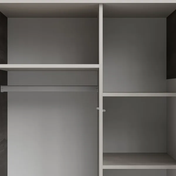 HALMAR Šatní skříň Random 90 cm kašmír/ořech