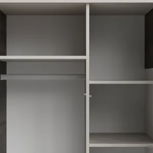 HALMAR Šatní skříň Random 90 cm kašmír/ořech