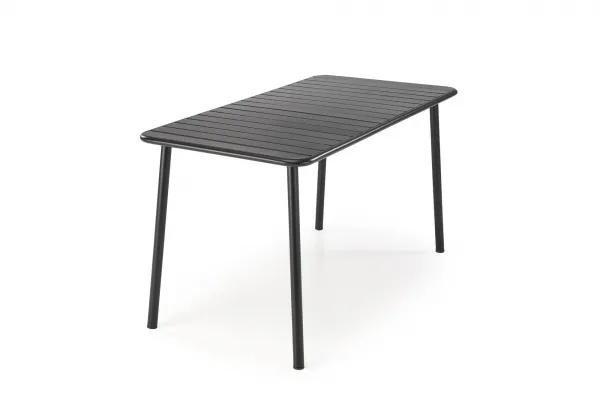 HALMAR Kovový záhradný stôl Bosco 140 cm čierny