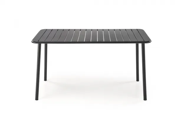 HALMAR Kovový záhradný stôl Bosco 140 cm čierny