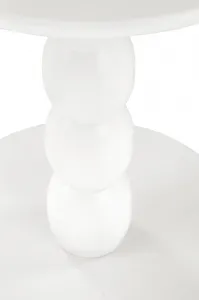 HALMAR Odkládací stolek Cirilla 40 cm z masivu bílý