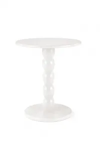 HALMAR Odkládací stolek Cirilla 40 cm z masivu bílý