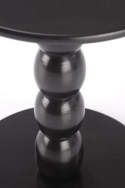 HALMAR Odkládací stolek Cirilla 40 cm z masivu černý
