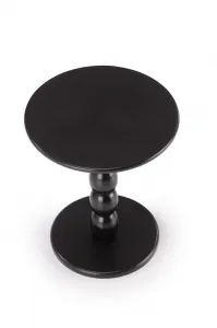 HALMAR Odkládací stolek Cirilla 40 cm z masivu černý