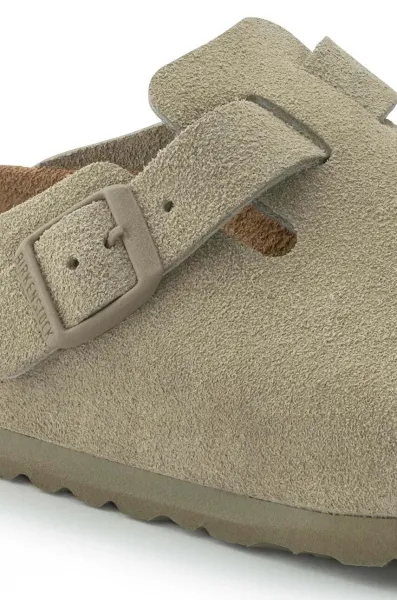 Semišové šľapky Birkenstock Boston