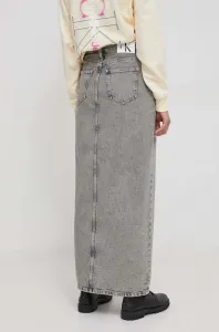 Modrá dámska rifľová midi sukňa Calvin Klein