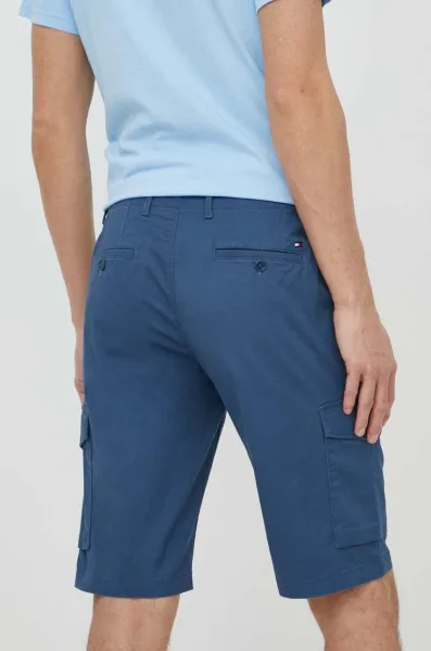 Šortky Tommy Hilfiger pánske,tmavomodrá farba,MW0MW31244