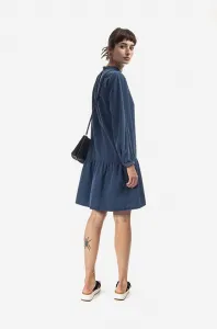 Šaty A.P.C. Robe Natalia COEYL-F05944 INDIGO WASHED