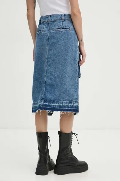 Rifľová sukňa Moschino Jeans